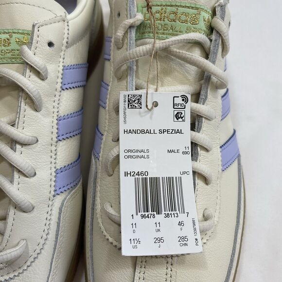 Adidas Handball Spezial Men's 11.5 IH2460 Off White Violet Purple Gum IH2460 NEW - Picture 11 of 12